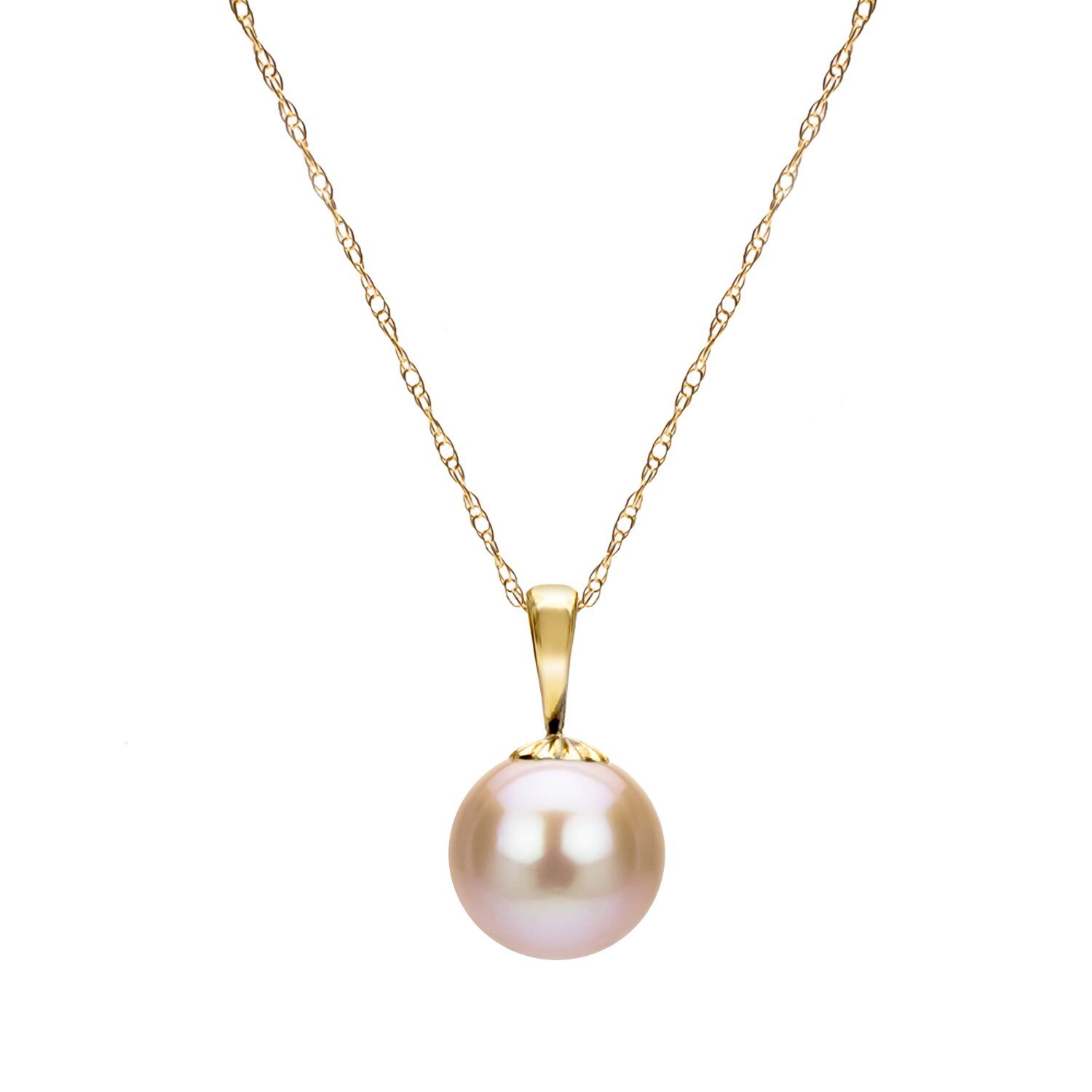 Graduated in size 5-8.5mm Freshwater Cultured Pearl Chain Necklace 18inches in 14k Yellow Gold Graduated in size 5-8.5mm Freshwater Cultured Pearl Chain Necklace 18inches in 14k Yellow Gold