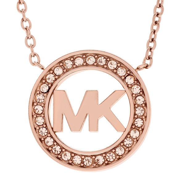 michael kors crystal circle pendant