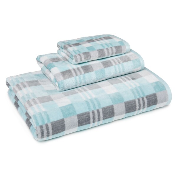 Coastal Shades La Pointe 3-Piece Towel Set in Aqua