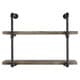 preview thumbnail 4 of 4, Danya B. 2-tier Industrial Pipe Wall Shelf