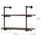 preview thumbnail 6 of 4, Danya B. 2-tier Industrial Pipe Wall Shelf