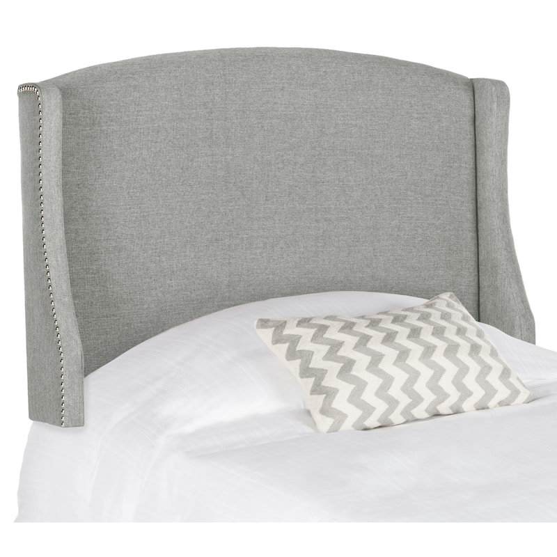 SAFAVIEH Austin Grey Wingback Linen Headboard (Twin)