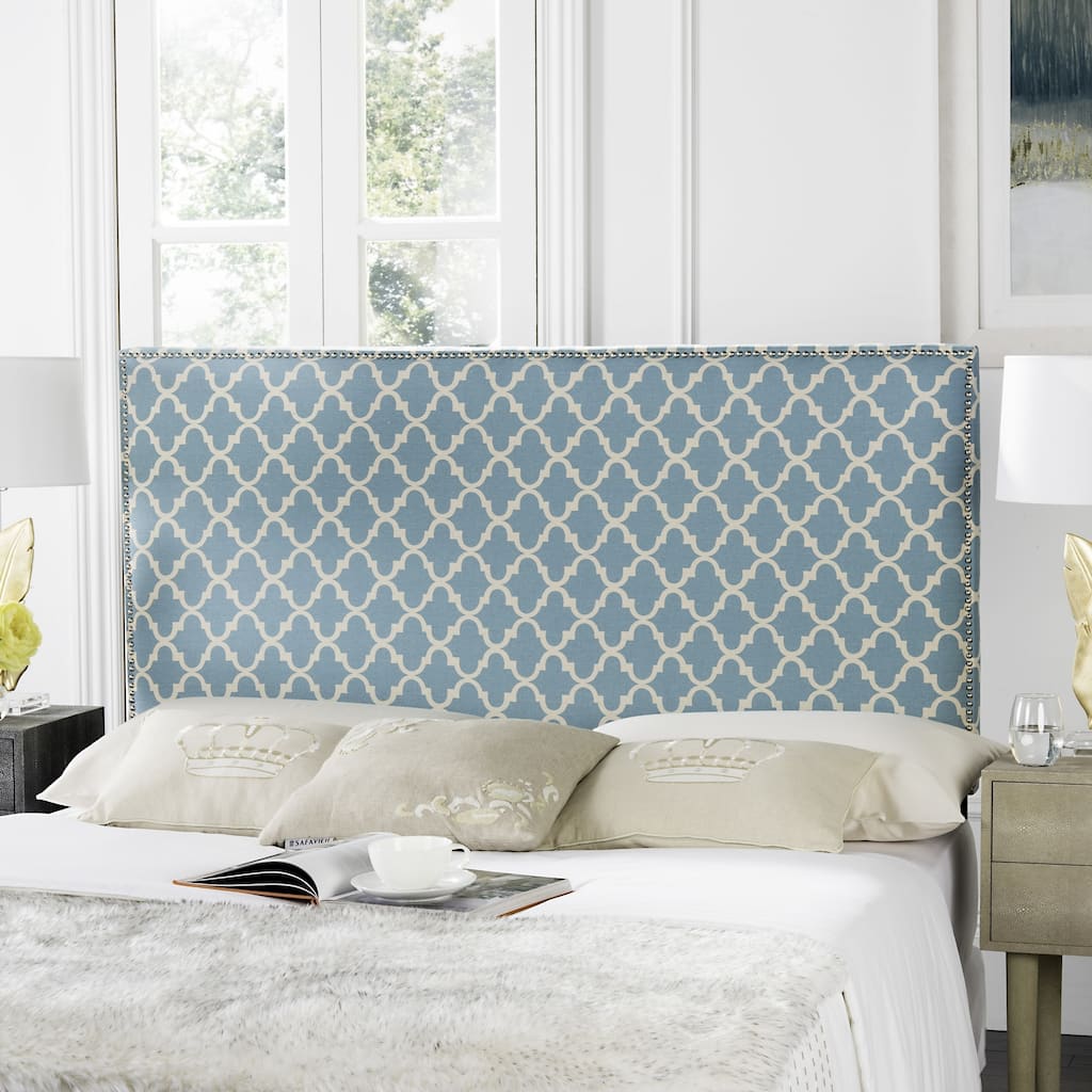 SAFAVIEH Sydney Blue & White Headboard (Full)