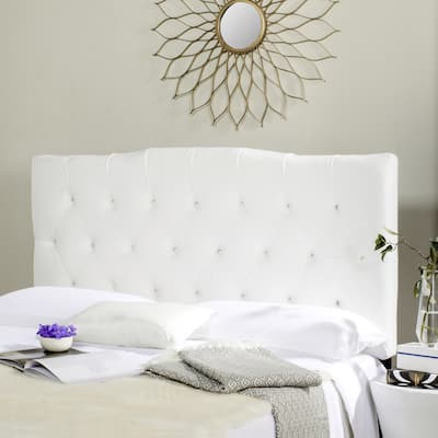 SAFAVIEH Axel White Tufted Headboard (Queen)