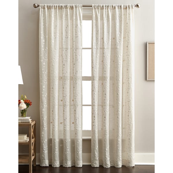 Rod Pocket, Semi-Sheer Curtains - Bed Bath & Beyond