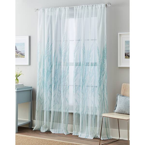 Shop Fields Of Meadow Sheer Curtain Panel Free Shipping On