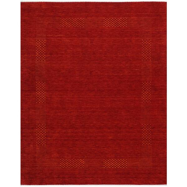 ft 3' 1 x 4' 9 Deep Red/Rust Modern Chobi Design Handmade Gabbeh Rug Wool ft 3' 1 x 4' 9 Deep Red/Rust Modern Chobi Design Handmade Gabbeh Rug Wool