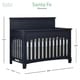 preview thumbnail 7 of 13, Evolur Santa Fe Wood 5-in-1 Convertible Crib