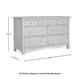 preview thumbnail 3 of 1, Evolur Cheyenne and Santa Fe Wood Double Dresser