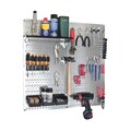 Wall Control Metal Pegboard Utility Tool Storage Kit - Galvanized Steel Pegboard