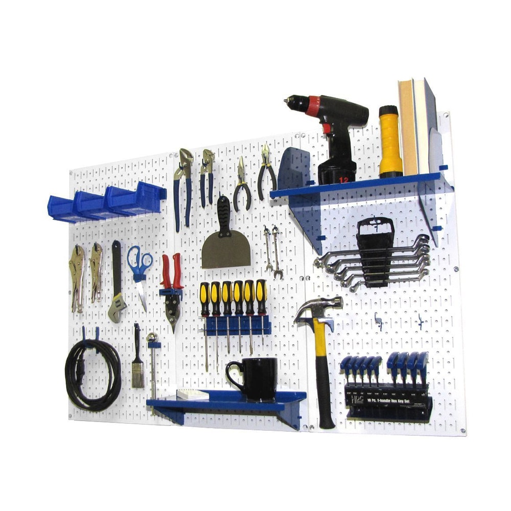 Wall Control 4ft Metal Pegboard Standard Tool Storage Kit White Toolboard  Bed Bath  Beyond 16391920