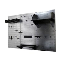 Wall Control 4ft Metal Pegboard Tool Storage Kit - Galvanized Metallic Toolboard
