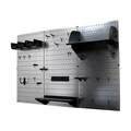 Wall Control 4ft Metal Pegboard Tool Storage Kit - Galvanized Metallic Toolboard