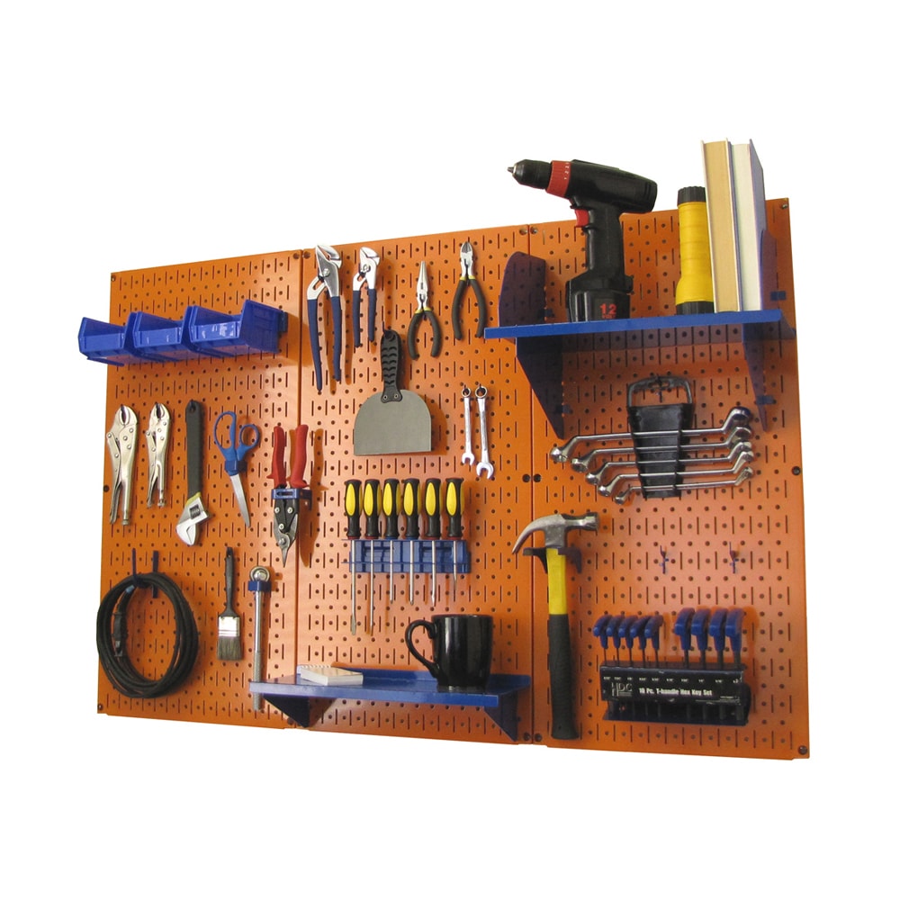 Wall Control 30-KTH-200 Kitchen Pegboard Storage and Organization Kit Yellow / Red