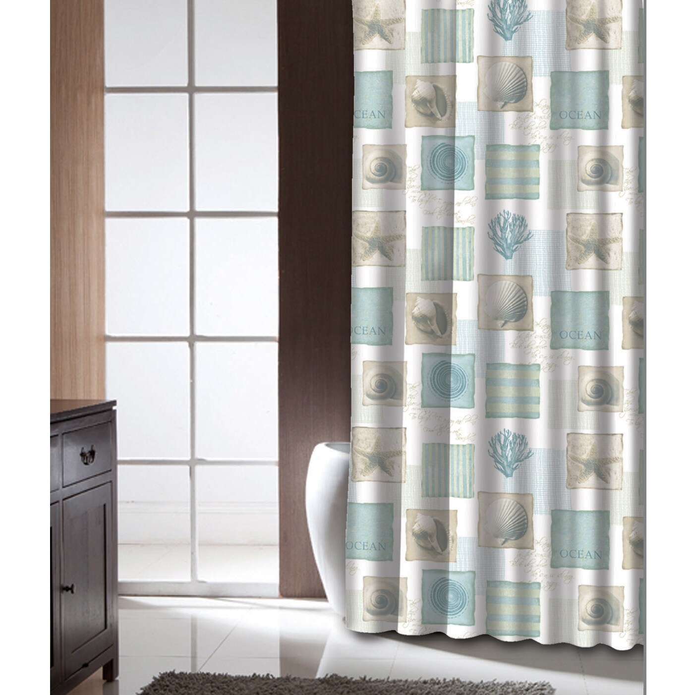 Shop Famous Home Seaside Shower Curtain Free Shipping On Orders
