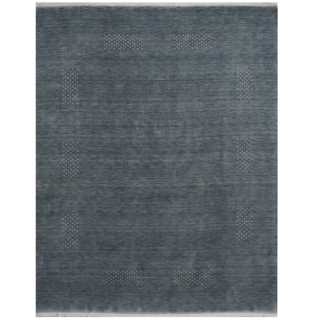 Handmade Gabbeh Wool Rug (India) - 8' x 10'