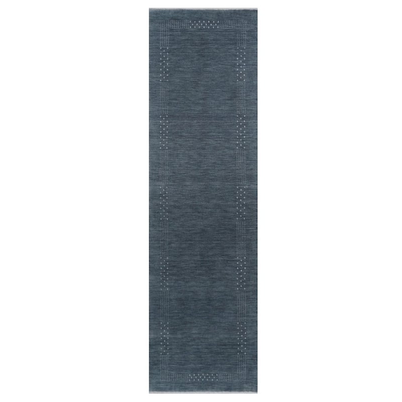 Handmade Gabbeh Wool Runner (India) - 2'6 x 10'