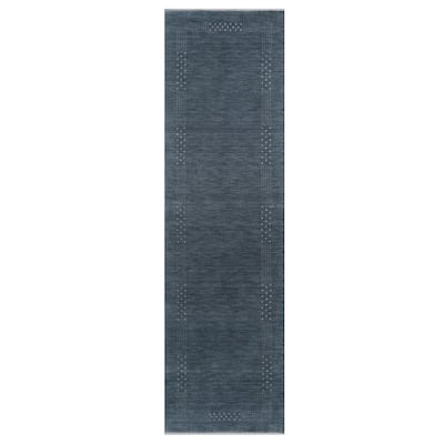 Handmade Gabbeh Wool Runner (India) - 2'6 x 10'