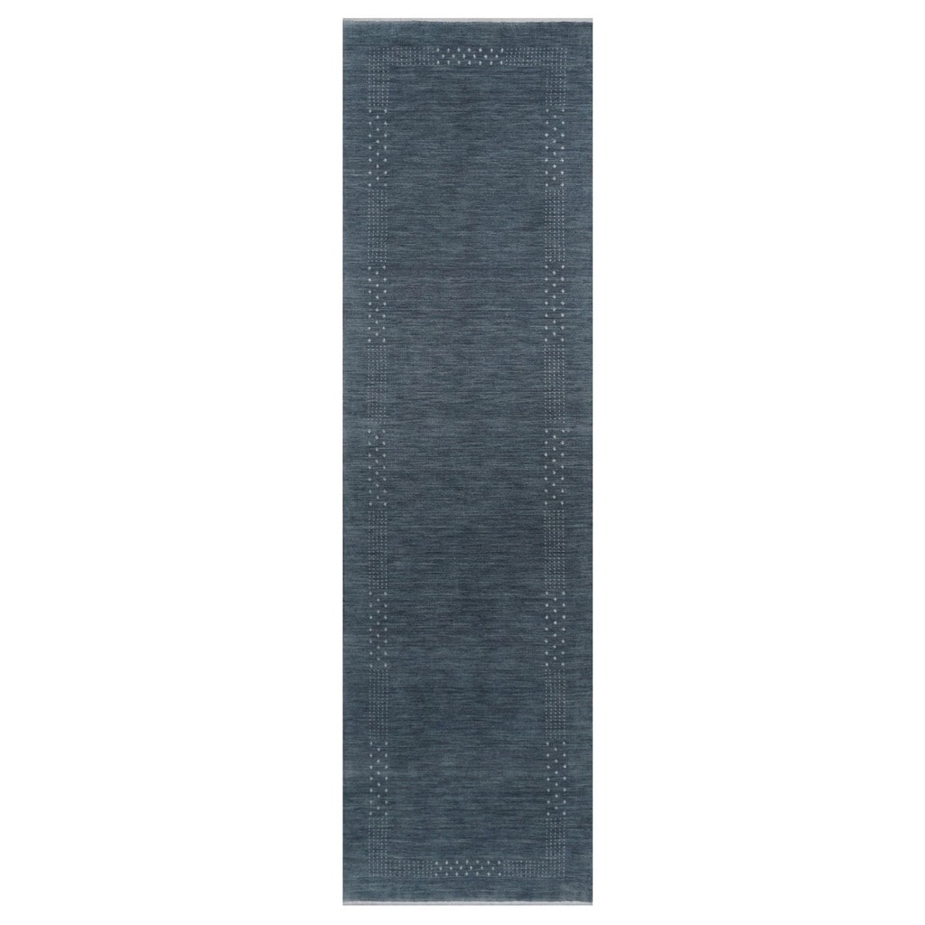 Handmade Gabbeh Wool Runner (India) - 2'6 x 10'
