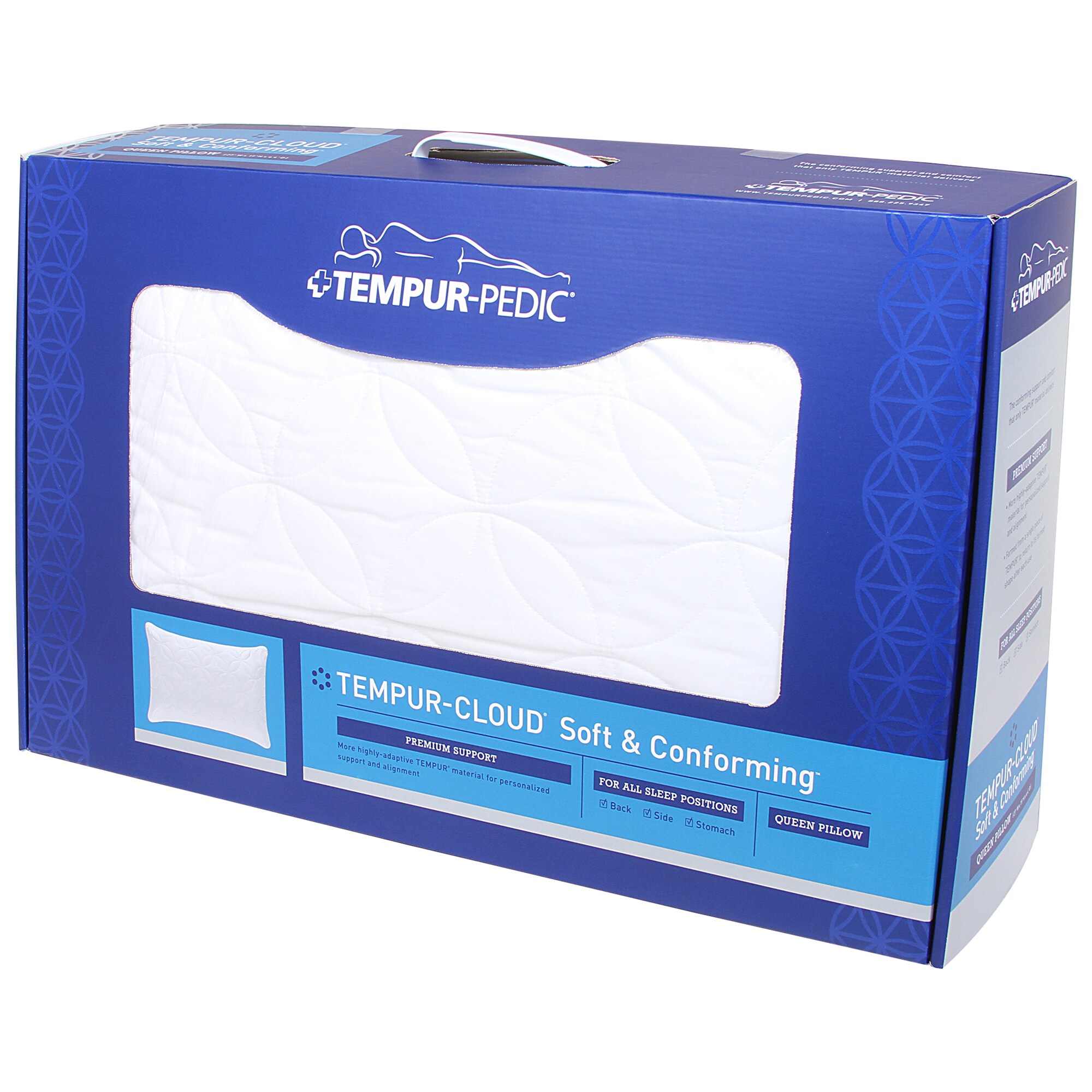 tempur cloud premium soft pillow queen