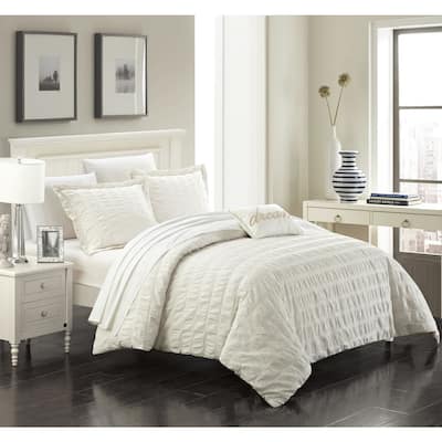 Off White Ruched Duvet Covers Sets Find Great Bedding Deals