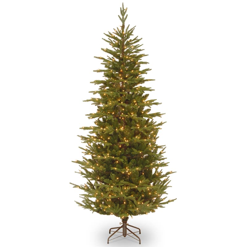 National Tree Company 7.5 ft. Fraser Grande Slim Tree with Clear Lights - 7.5 Foot