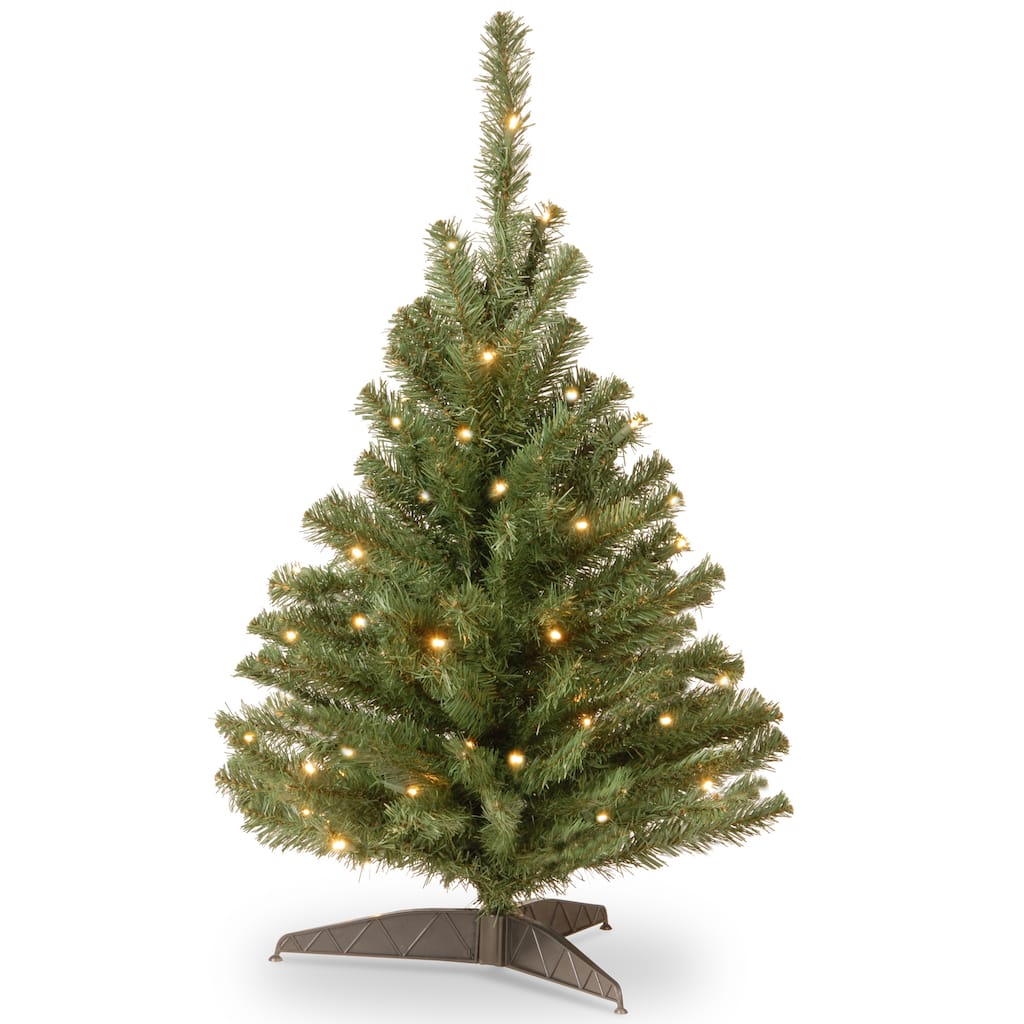 National Tree Company 3 ft. Kincaid Spruce Tree with Clear Lights - 3 Foot
