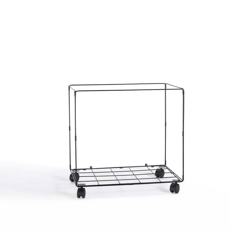 Danya B. Army Canvas Laundry Hamper on Wheels