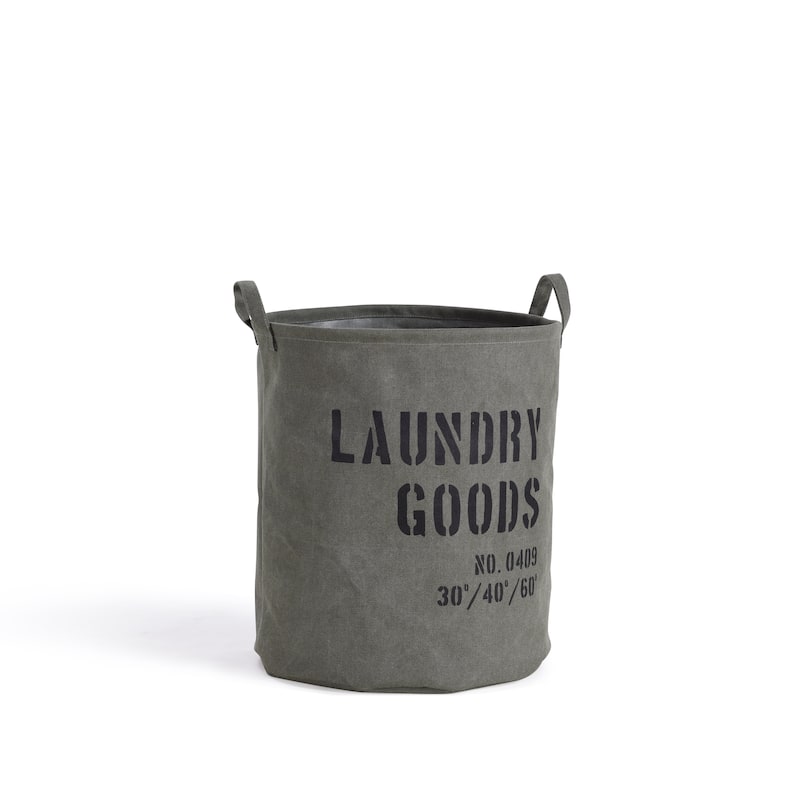 Danya B. Army Canvas Laundry Bucket