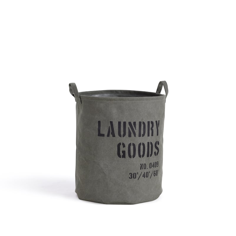 Danya B. Army Canvas Laundry Bucket - Bed Bath & Beyond - 16395028
