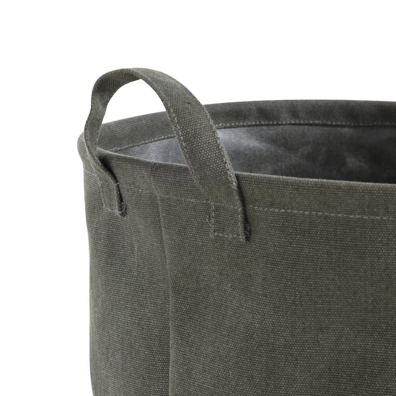 Danya B. Army Canvas Laundry Bucket