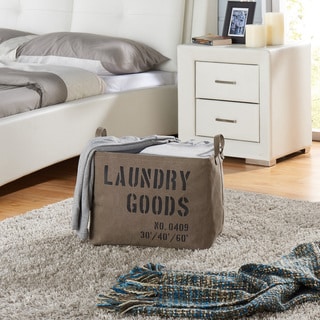 Danya B. Army Canvas Laundry Basket - Bed Bath & Beyond - 16395030