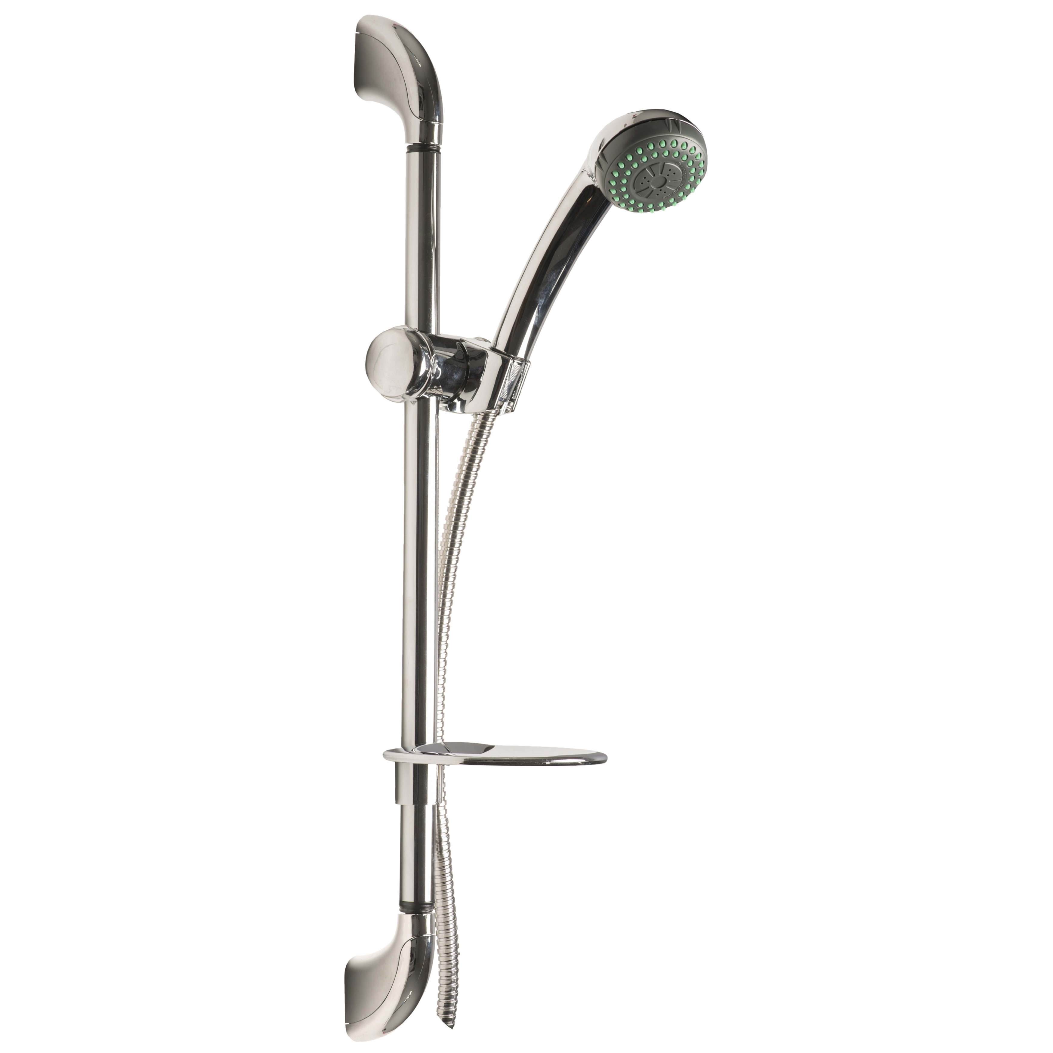 Kingston Brass KX2528SG 24 Shower Slide Bar with Soap Dish Satin Nickel