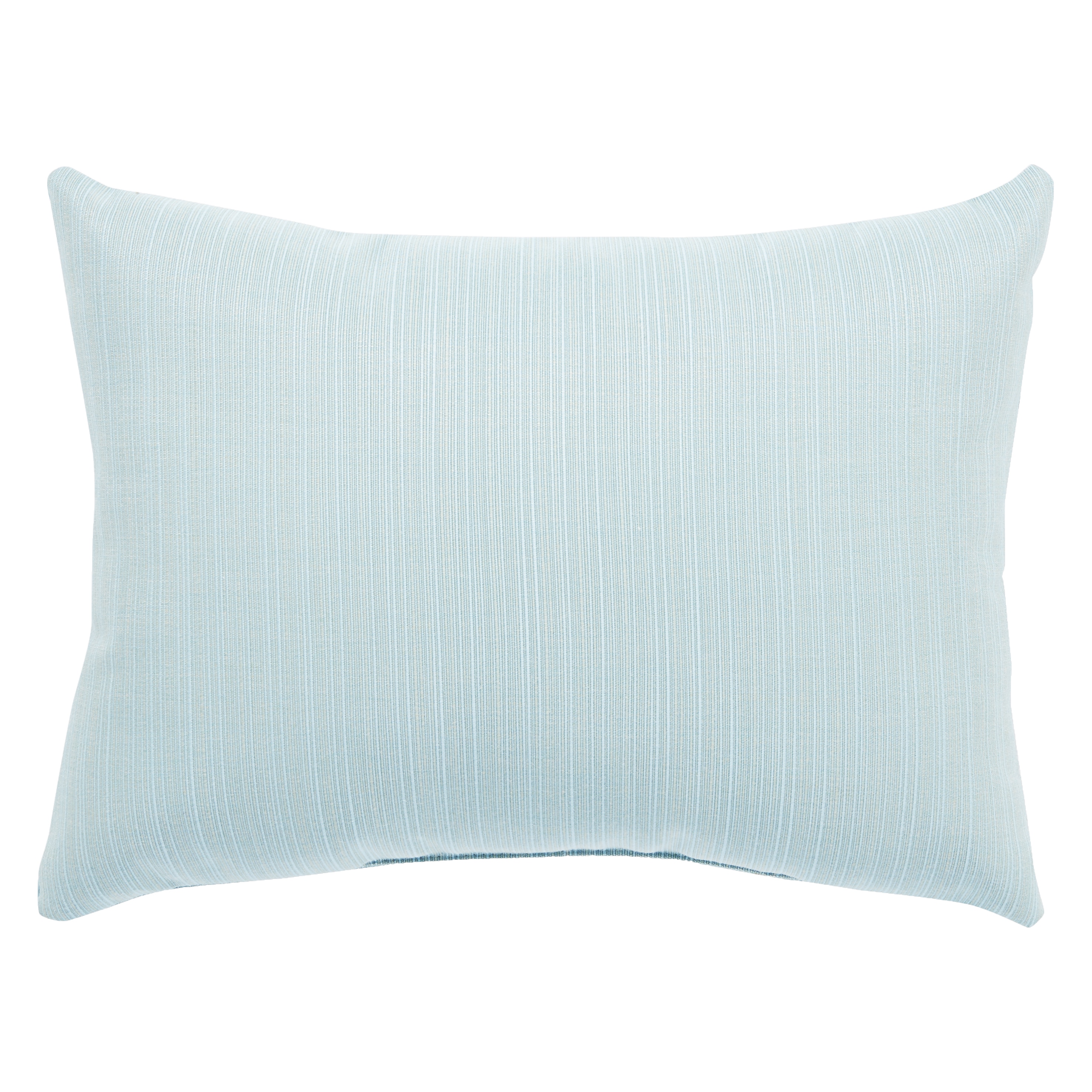 Shop Amalfi Indoor/ Outdoor Solid Light Blue Lumbar Throw Pillow - On ...