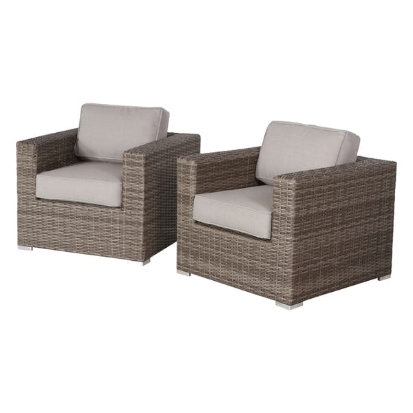 Shop Verona Wicker 5 Piece Deep Seating Group Resort Grade Outdoor