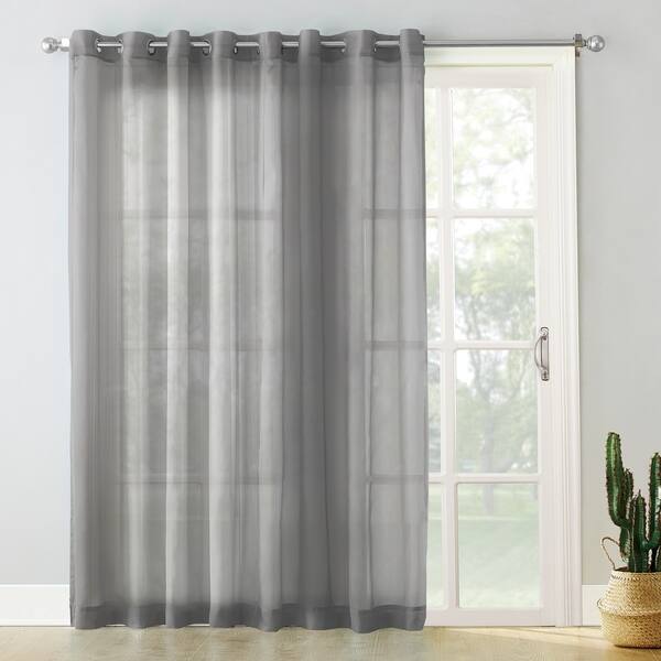 Shop No 918 Emily White Extra Wide Sheer Voile Sliding Door Patio
