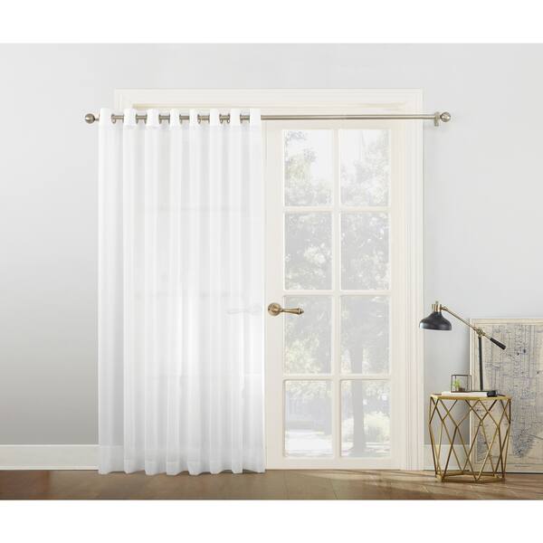 Shop No 918 Emily White Extra Wide Sheer Voile Sliding Door Patio