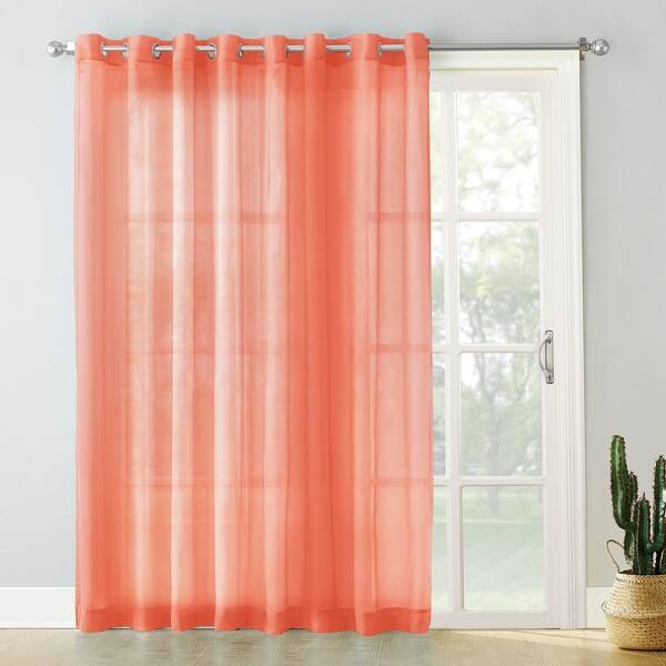 Shop No 918 Emily White Extra Wide Sheer Voile Sliding Door Patio