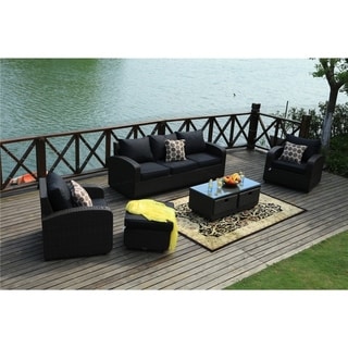 Top Product Reviews For Strathmere 5 Piece Wicker Patio Furniture