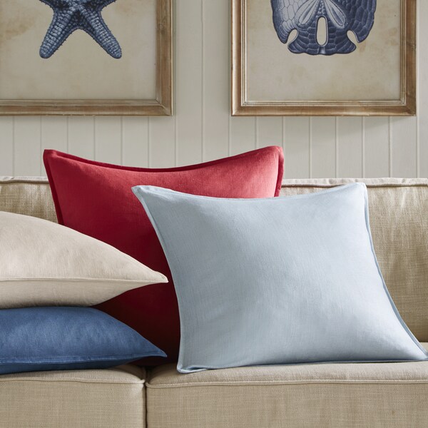 Shop Madison Park Goleta Oversized Linen Decorative Pillow ...