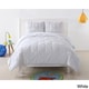 preview thumbnail 2 of 16, My World Pinch Pleat Solid Reversible Comforter Set White - Full - Queen