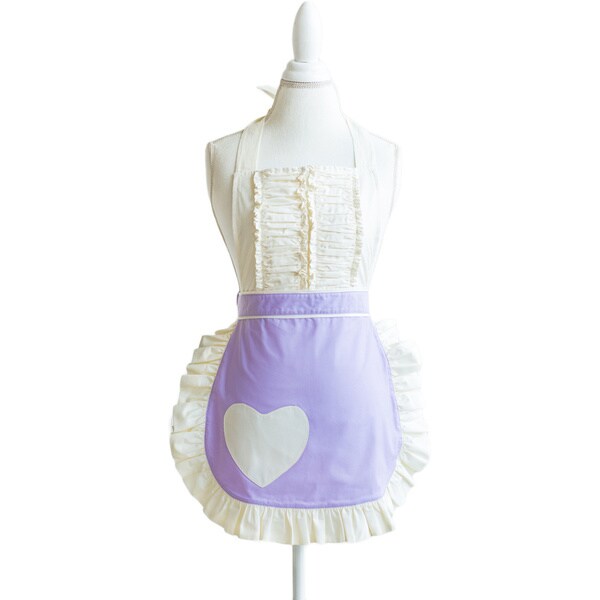 Shop Women's Vintage Darling Pastel and Ruffle Heart Apron Free