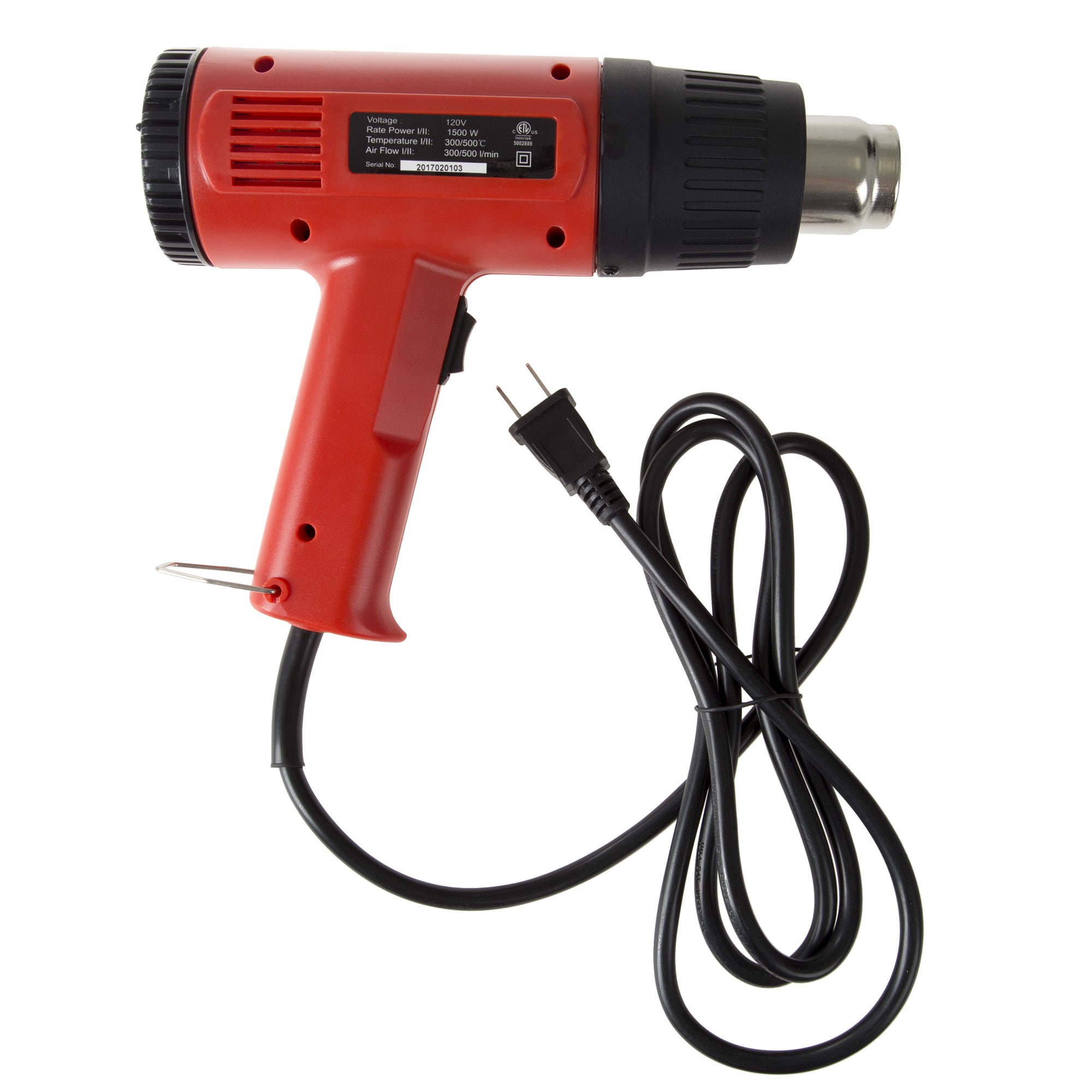 Dual Temperature Heat Gun - 1500W, 120V Heating Tool for DIY, Home  Improvement, and Contractors by Stalwart (Red)