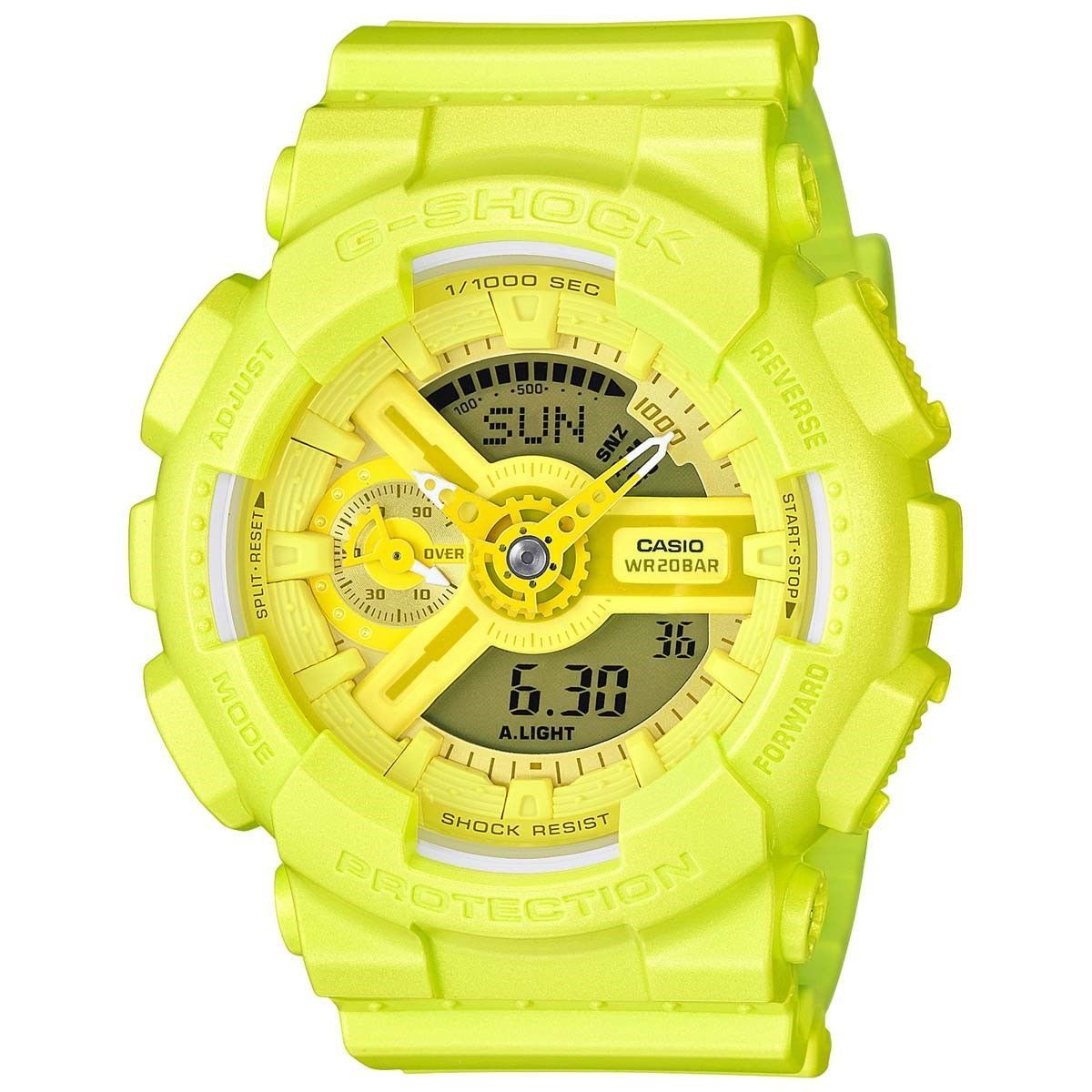 g shock yellow green