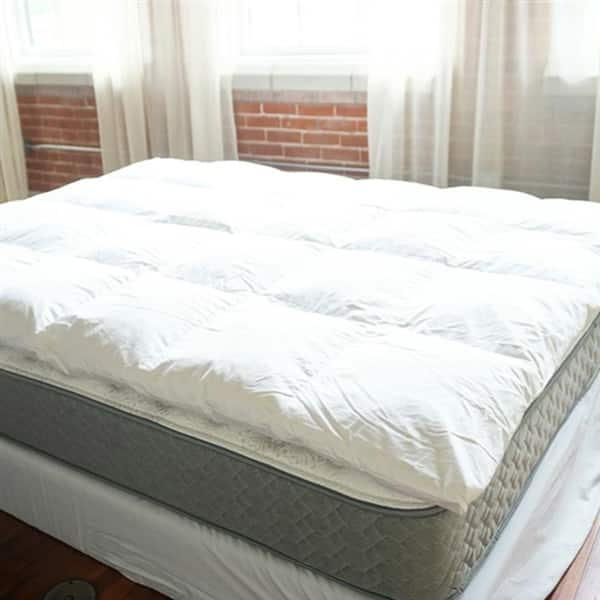 Byourbed Baffle Box Down Featherbed - White - Bed Bath & Beyond - 16403893