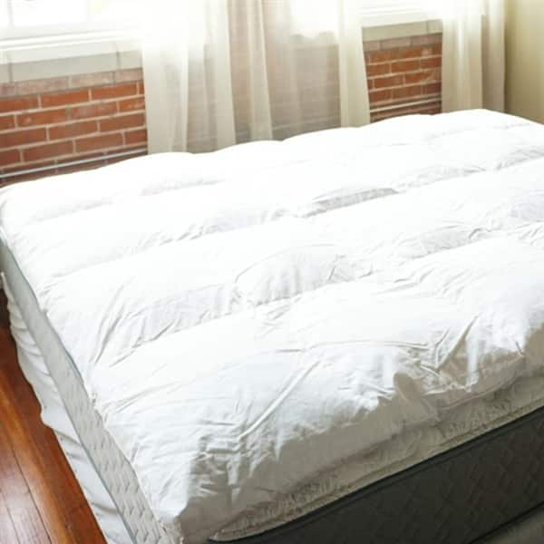 Byourbed Baffle Box Down Featherbed - White - Bed Bath & Beyond - 16403893