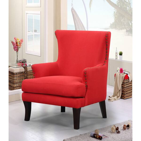 Agnes Red Accent Chair - Bed Bath & Beyond - 16403943