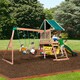 preview thumbnail 2 of 4, Backyard Discovery Rockin' Adventure All Cedar Swing Set - Green