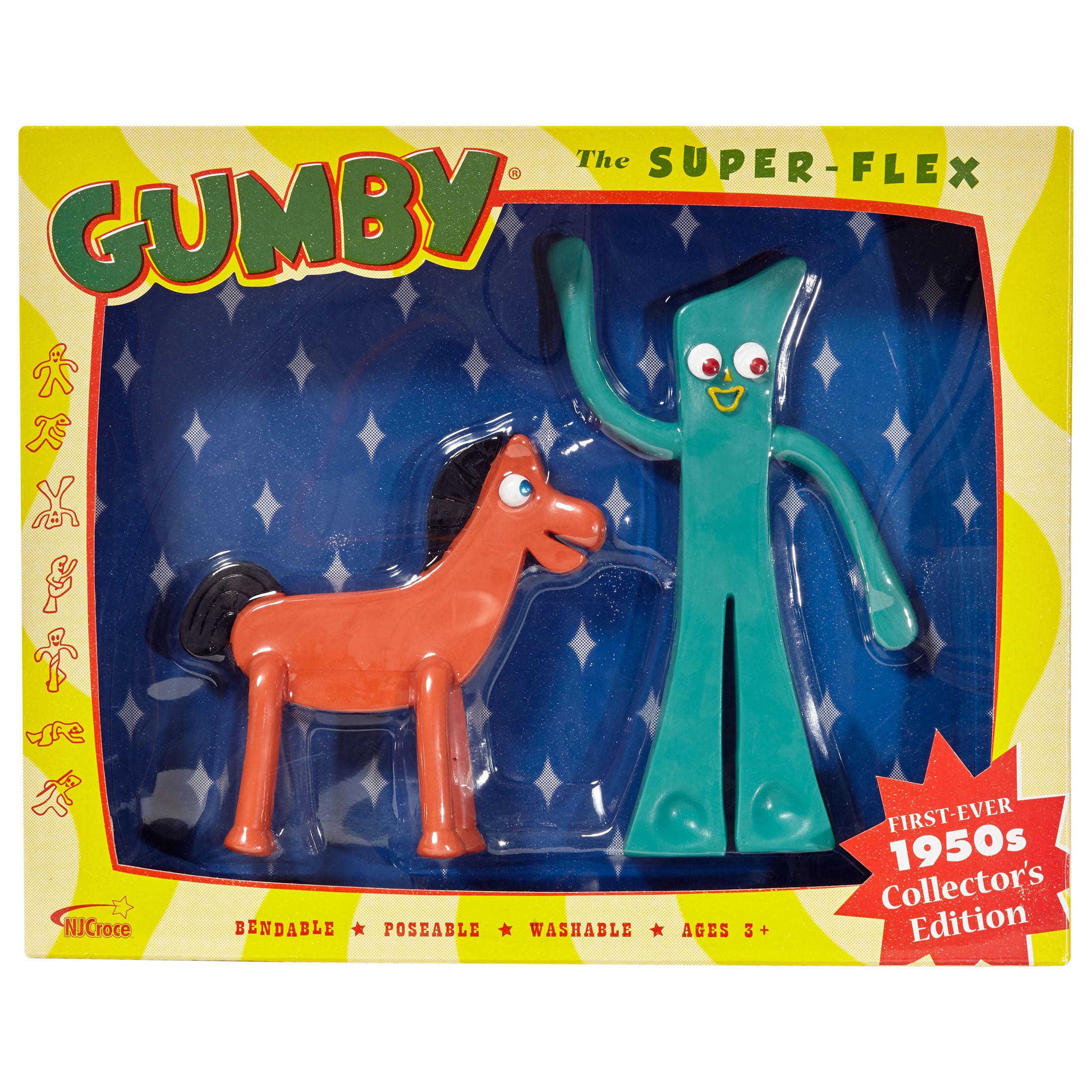 gumby and pokey bendable figures