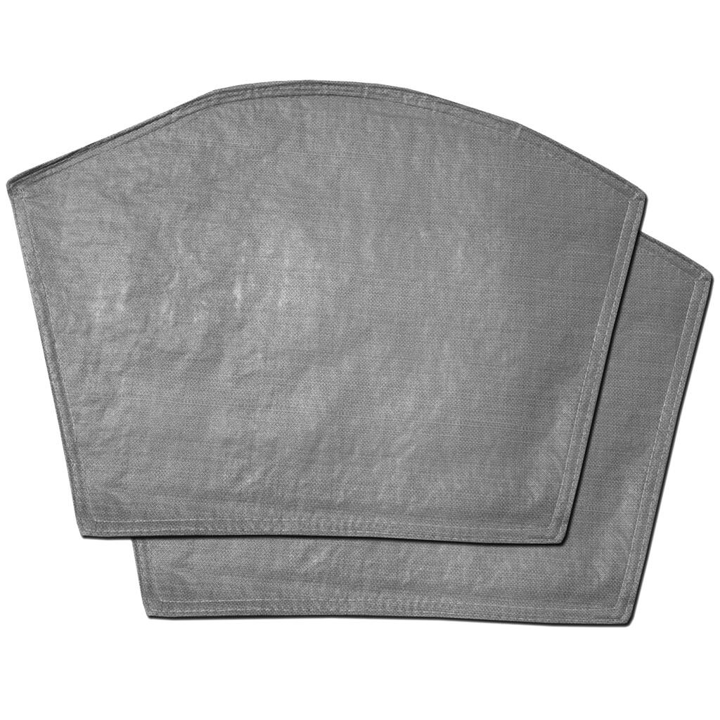 Restaurant Quality Heavyweight Vinyl Wedge Placemats (13"x18") Grey